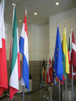 Hungarian flag at the EU Commission's Delegation in Washington